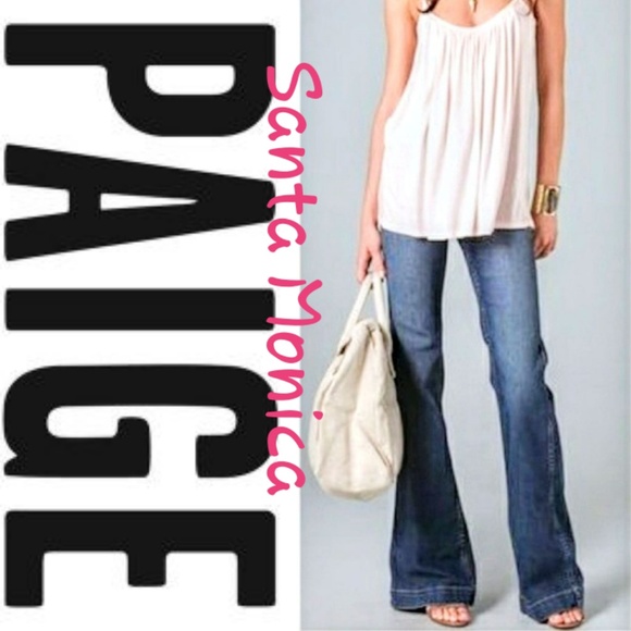 SOLD Paige Santa Monica Jeans in Med.wash - Picture 1 of 8